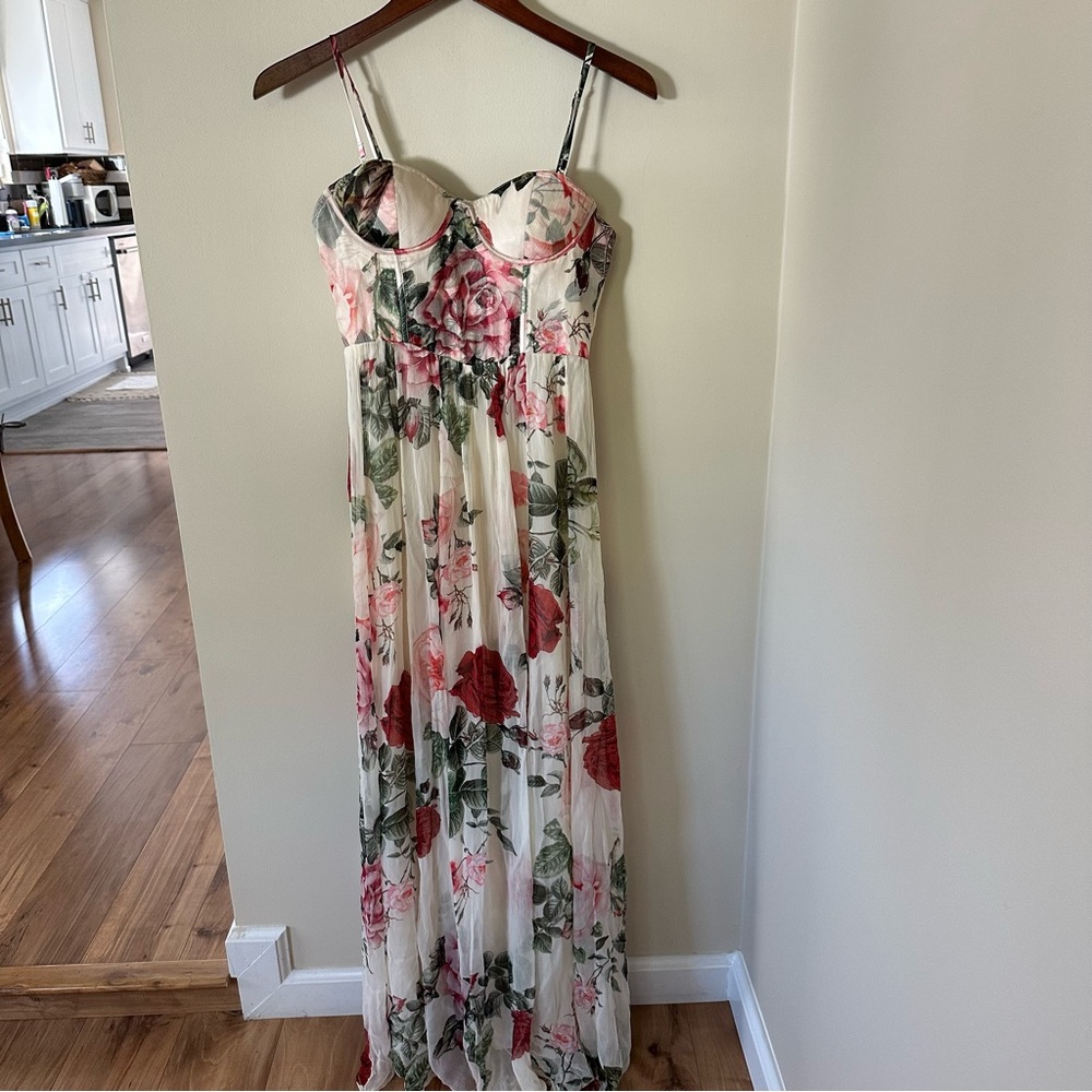 Hemant & Nandita Naaz Floral Corset Maxi Dress - Picture 9 of 13
